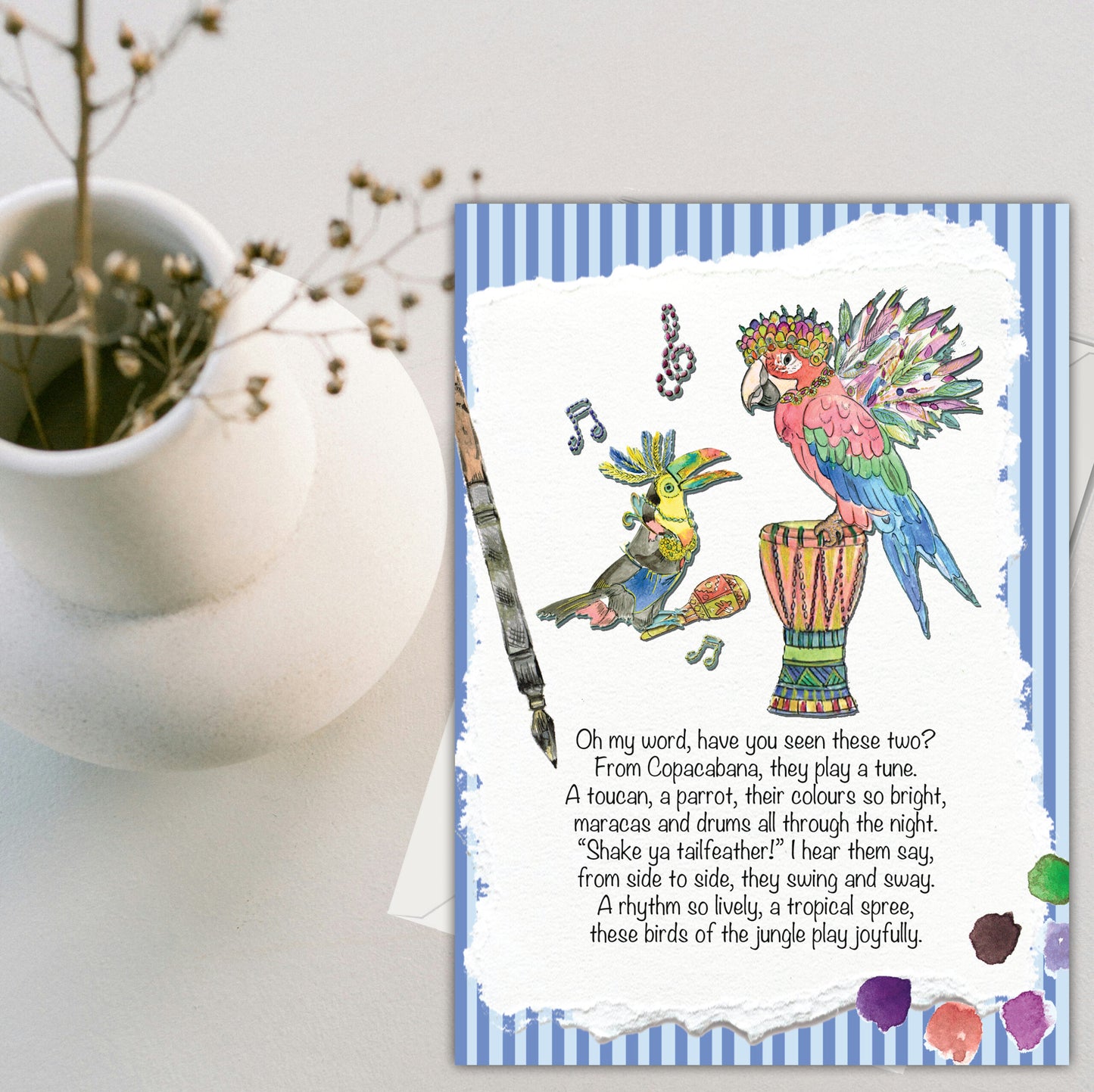Shake Ya Tailfeather Greeting Card - Pack of 6