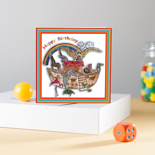 Noah's Ark Greeting Card - Pack of 6