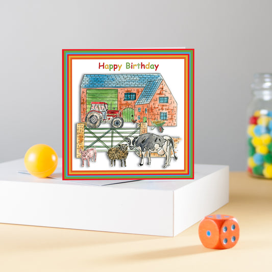 Farmyard Greeting Card - Pack of 6