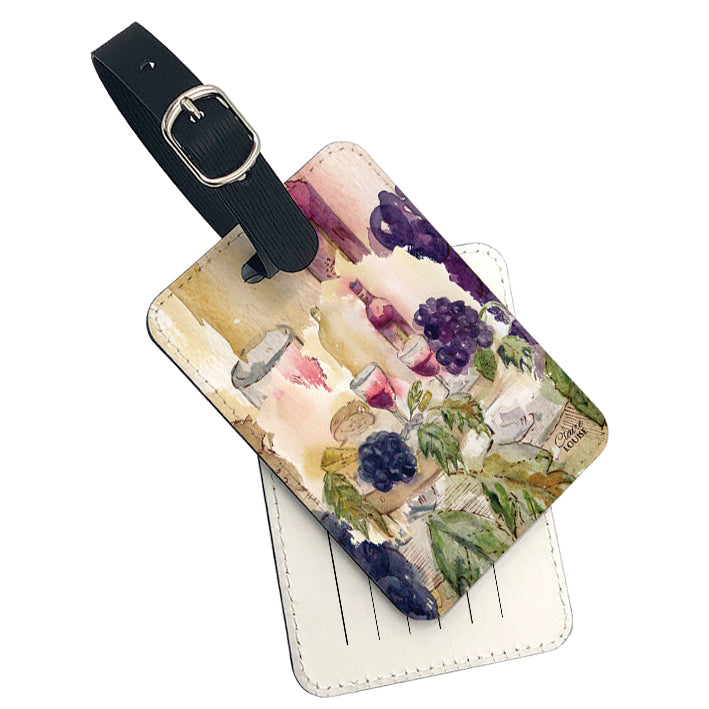 France Vineyard Luggage Tag