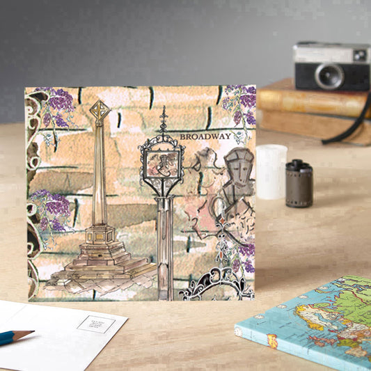 Broadway Monuments Greeting Card - Pack of 6
