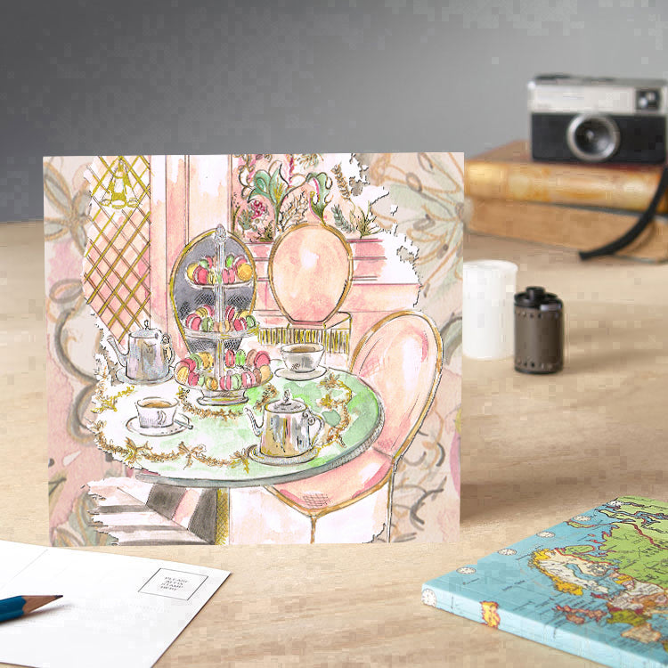 Laduree Cafe Greeting Card - Pack of 6