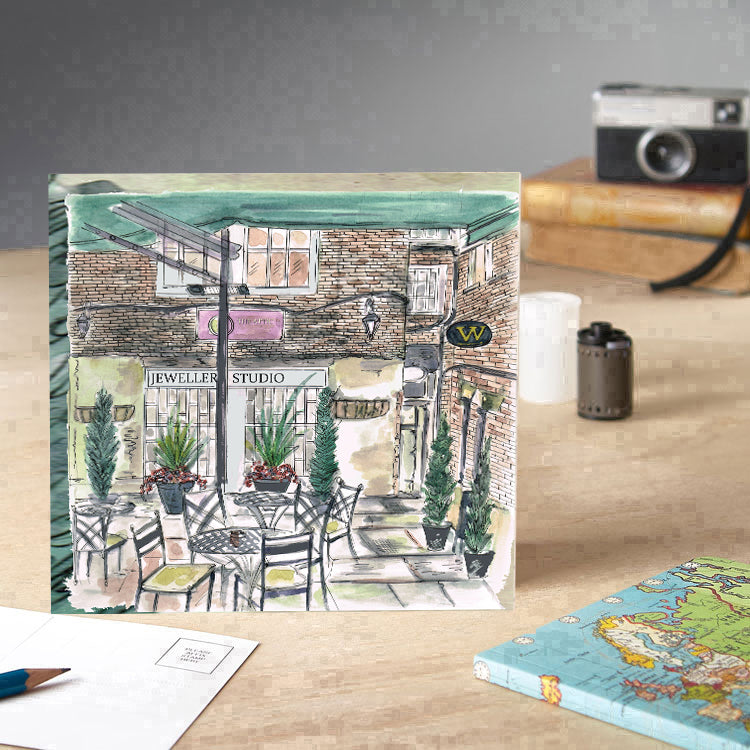 Vennels Courtyard Greeting Card - Pack of 6