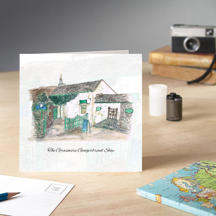 Grasmere Gingerbread Shop Greeting Card - Pack of 6