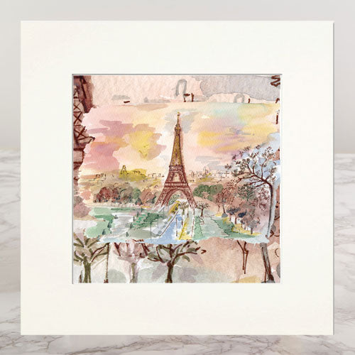 Eiffel Tower Mounted Print