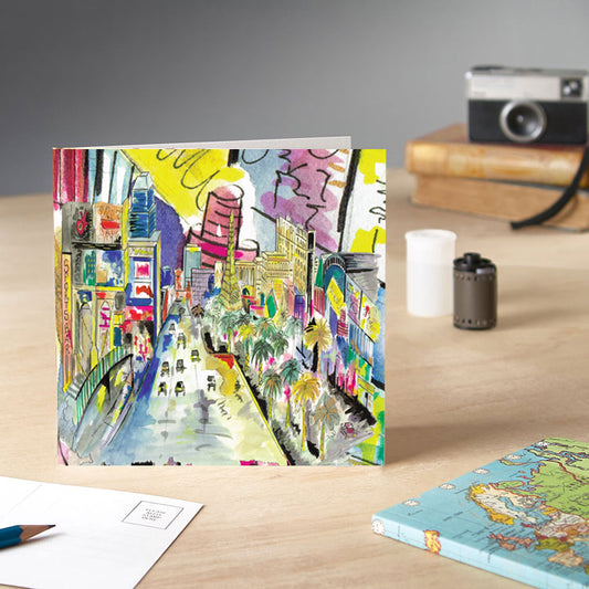 Las Vegas Greetings Card - Pack of 6
