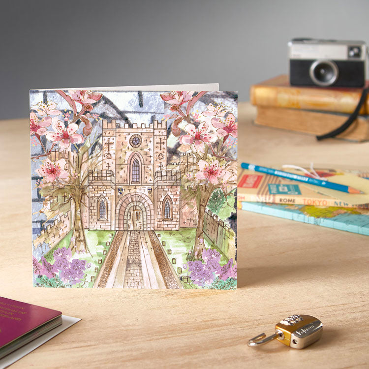 Durham Castle Spring Greeting Card - Pack of 6