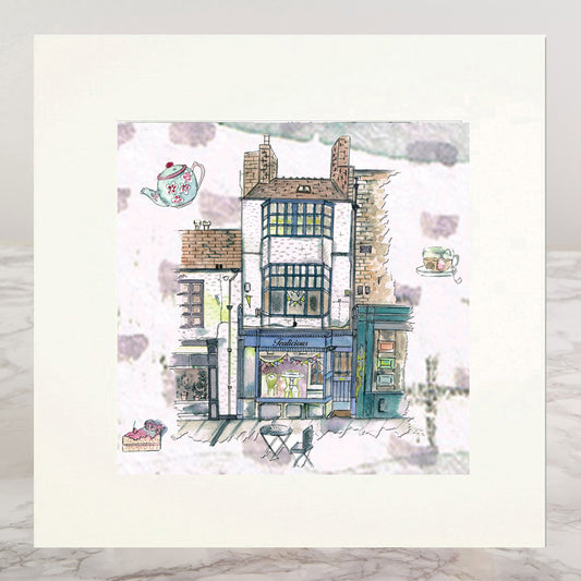 Tealicious Durham Mounted Print