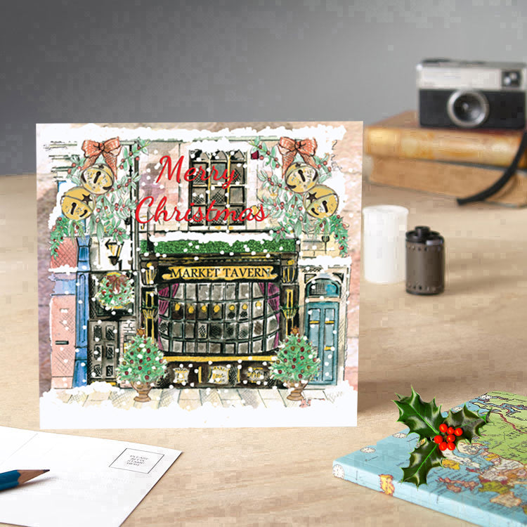 Durham Market Tavern Christmas Card - Pack of 6