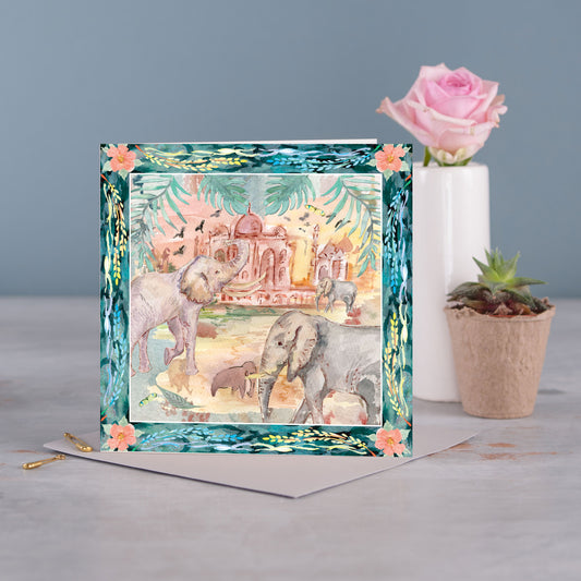 Elephant Greetings Card - Pack of 6