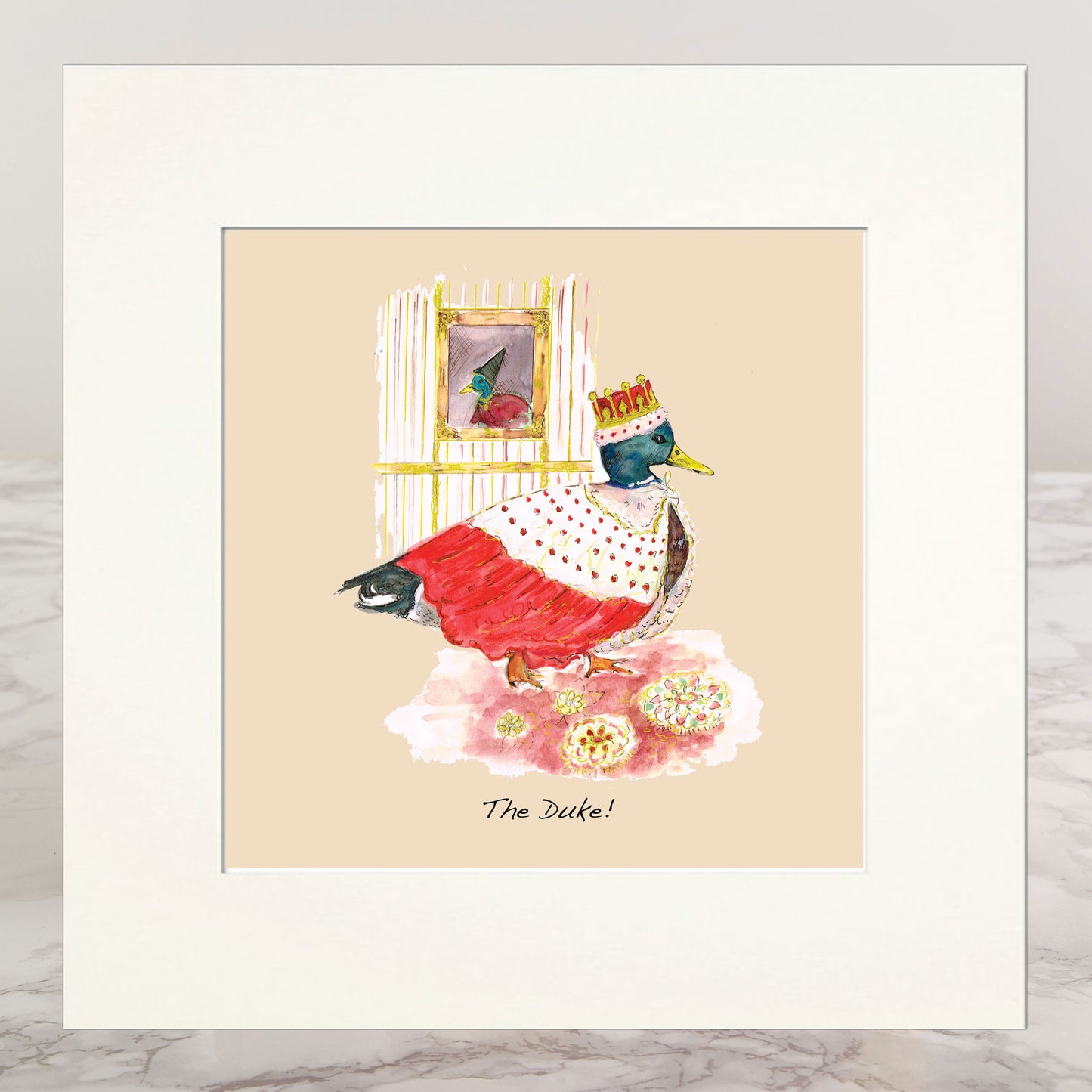 The Duke Mounted Print