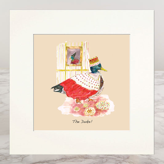 The Duke Mounted Print