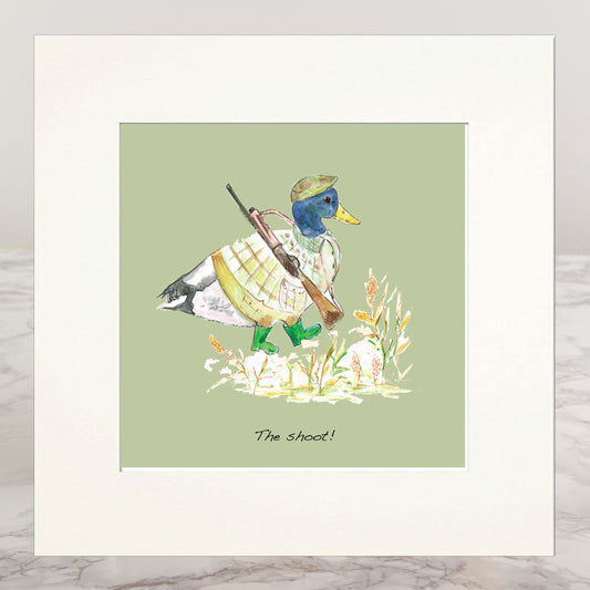 The Shoot Mounted Print