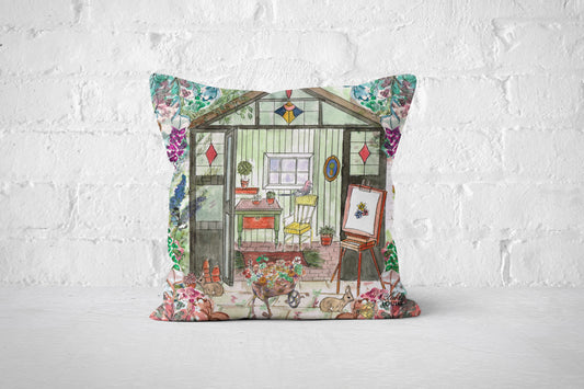 The Artist's Potting Shed Cushion