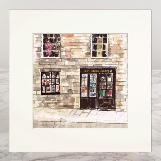 The Georgian Window Mounted Print