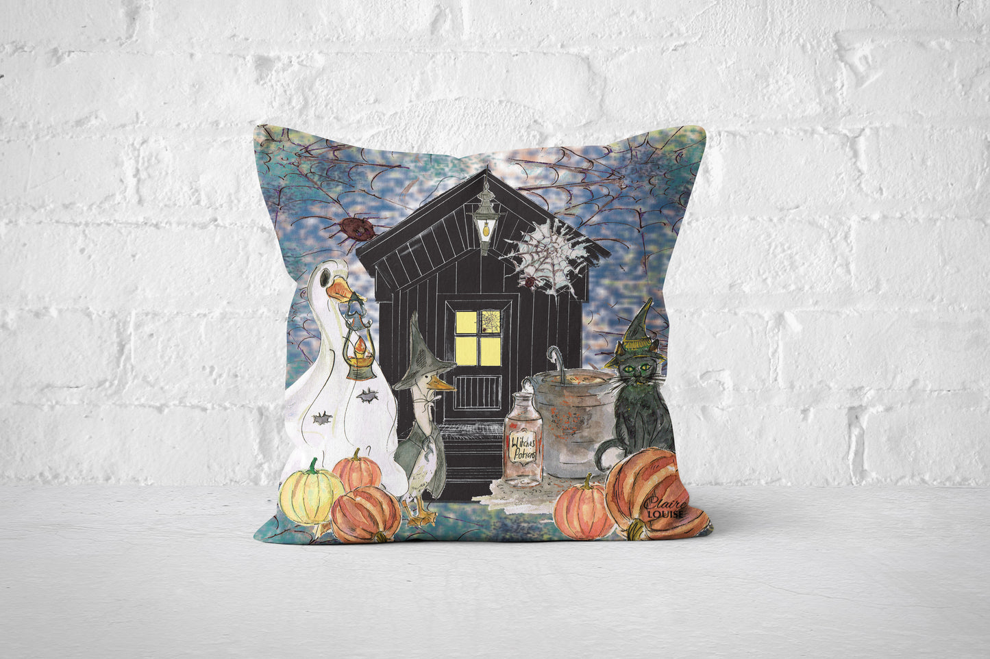 Halloween at the Potting Shed Cushion