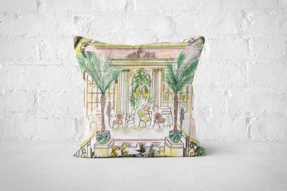 Afternoon Tea at the Ritz inspired Cushion