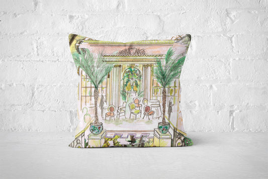 Afternoon Tea at the Ritz inspired Cushion