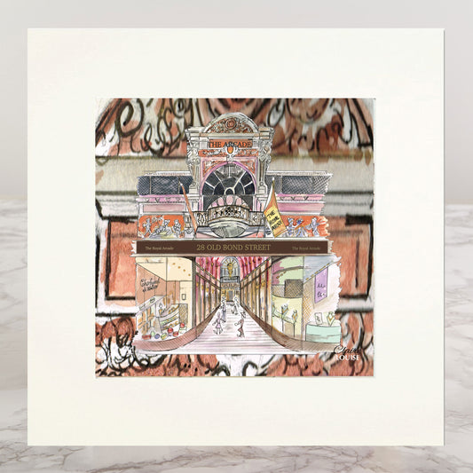 Royal Arcade Mounted Print