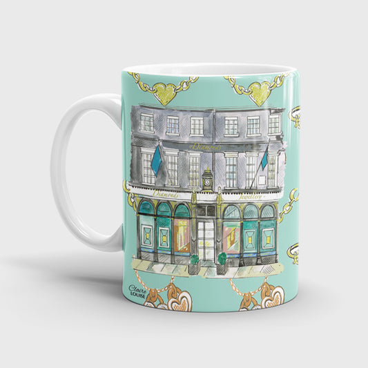 Illustrated Tiffany Inspired Ceramic Mug