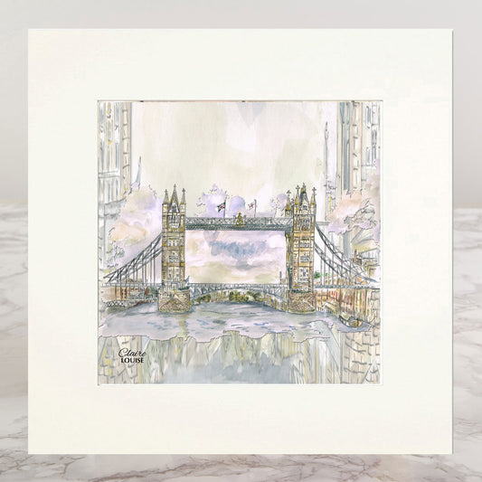 Tower Bridge Mounted Print