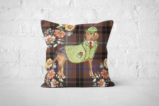 Tartan Hound Cushion