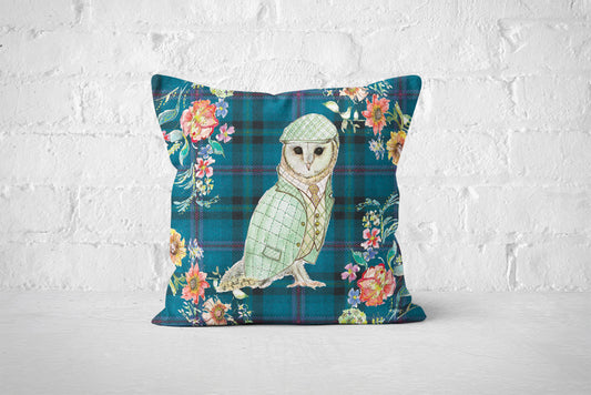 Tartan Owl Cushion