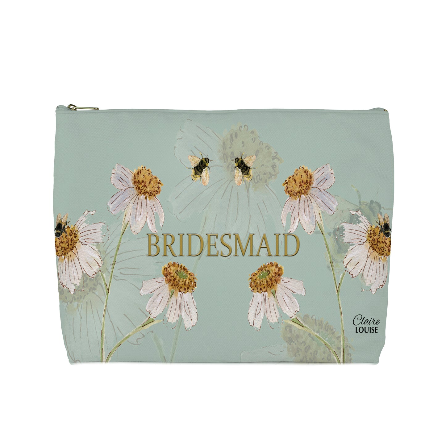 Bridesmaid Daisies Cosmetic Bag