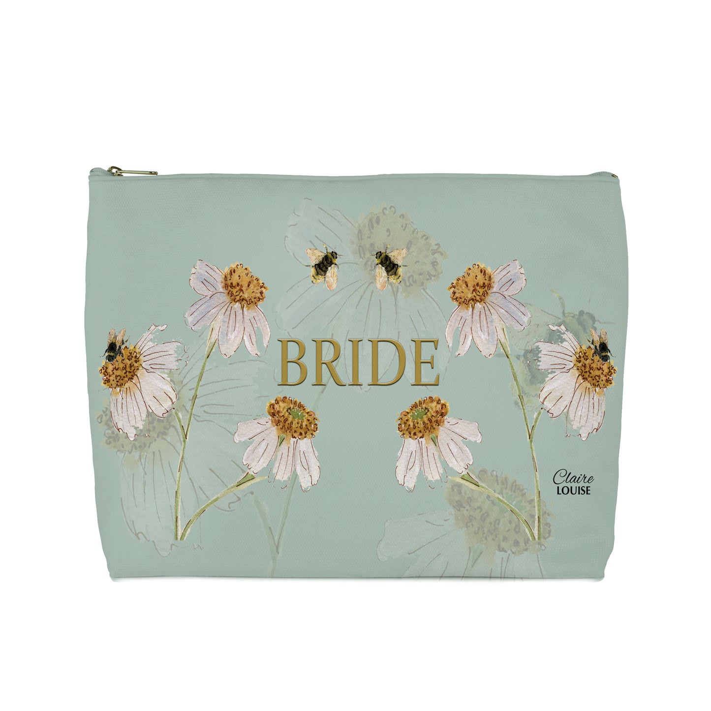 Bridal Daisies Cosmetic Bag