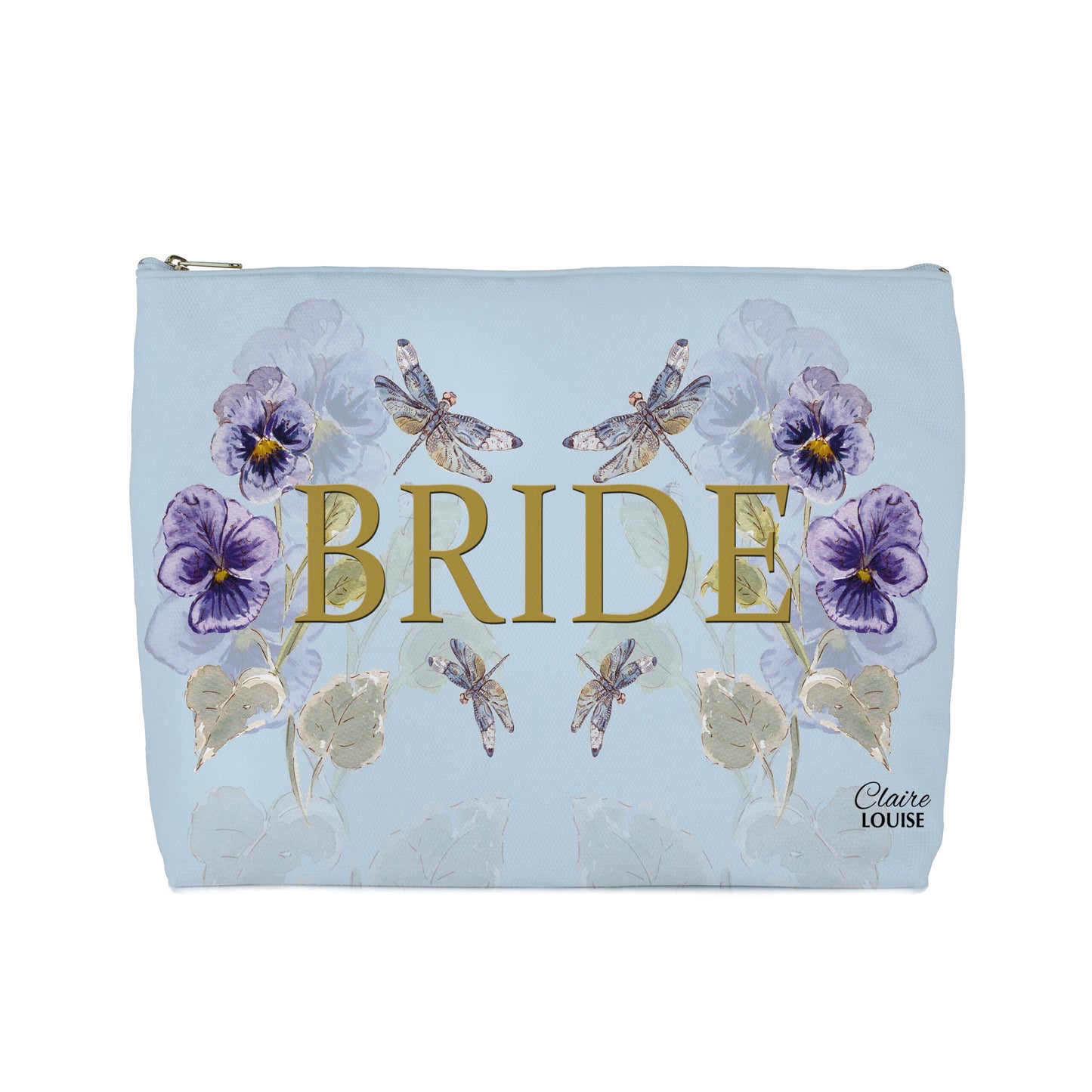Bridal Pansies Cosmetic Bag