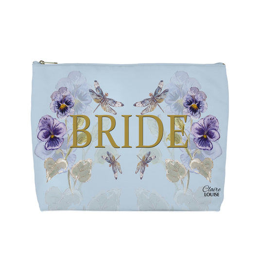 Bridal Pansies Cosmetic Bag