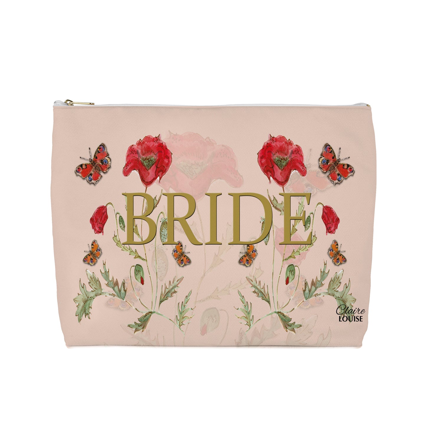 Bridal Poppies Cosmetic Bag