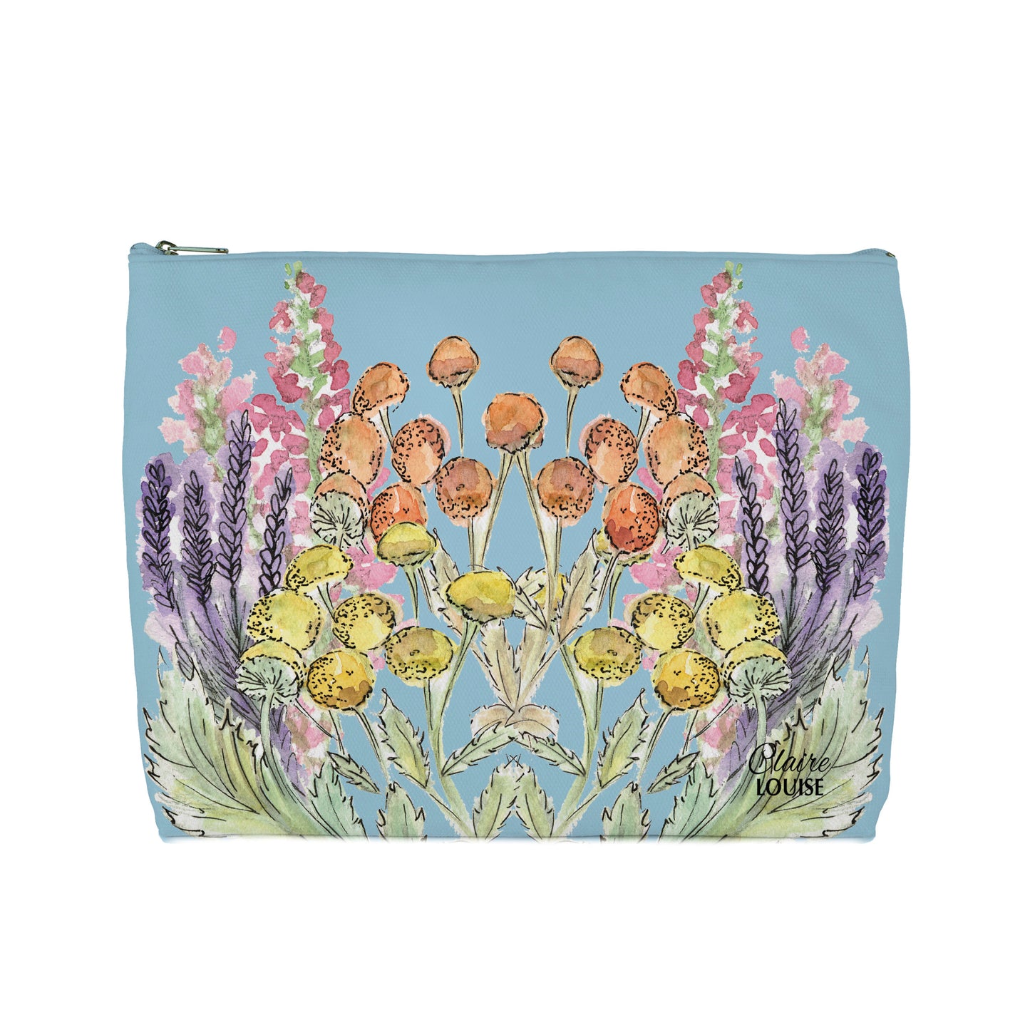 Prairie Powder Blue Cosmetic Bag