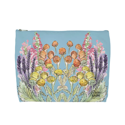 Prairie Powder Blue Cosmetic Bag
