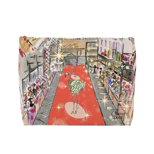 Flamingo In The City Cosmetic Bag