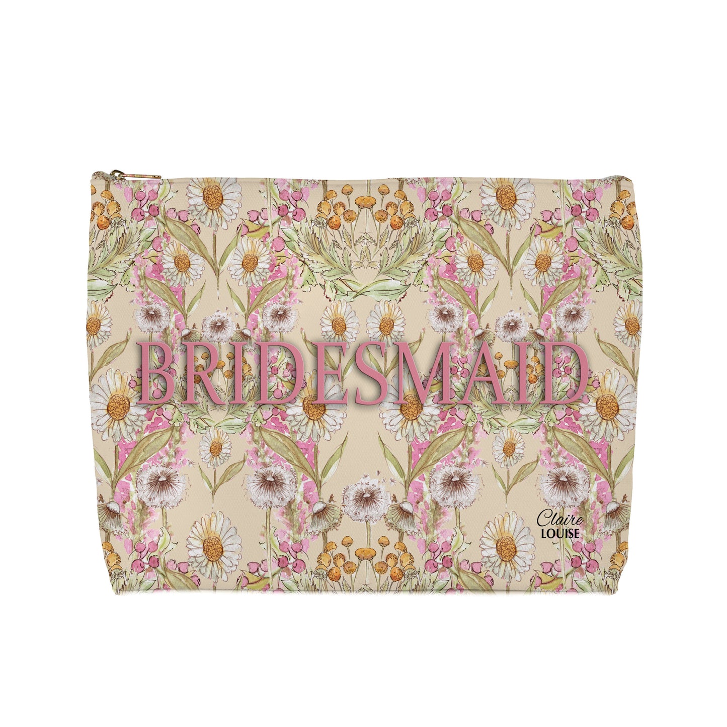 Bridesmaid Wedding Bloom Cosmetic Bag