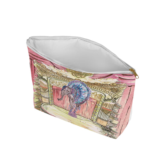 Elephant In The City Cosmetic Bag