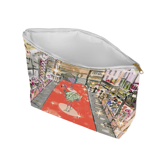 Flamingo In The City Cosmetic Bag