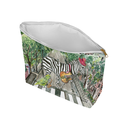 Zebra In The City Cosmetic Bag