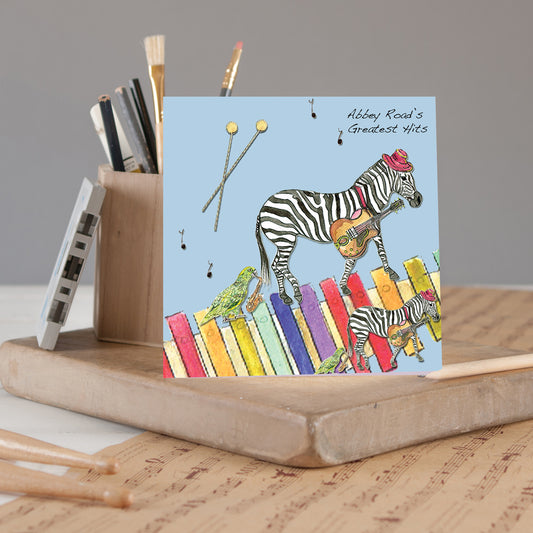 Guitar Greeting Card - Pack of 6