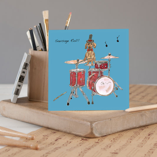 Drums Greeting Card (Original) - Pack of 6