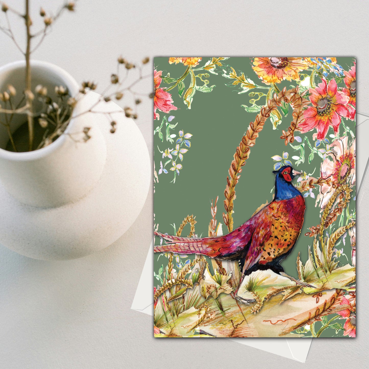 Whimsical Pheasant Greeting Card (120 X 170) - Pack of 6