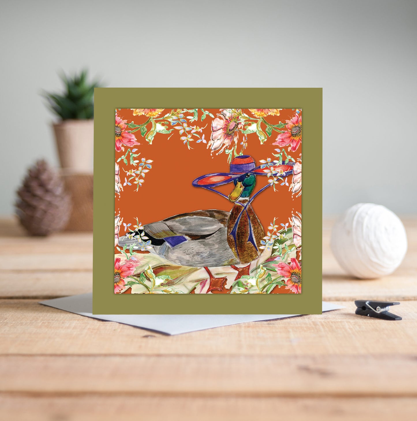 Whimsical Duck Greeting Card - Pack of 6