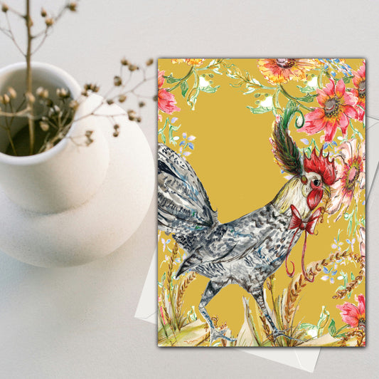 Whimsical Chicken Greeting Card (120 X 170) - Pack of 6