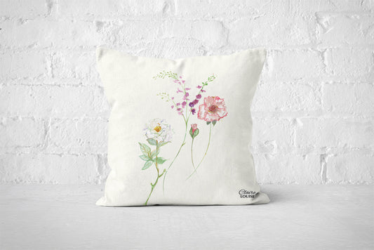 A Spray Of Flowers Wedding Cushion