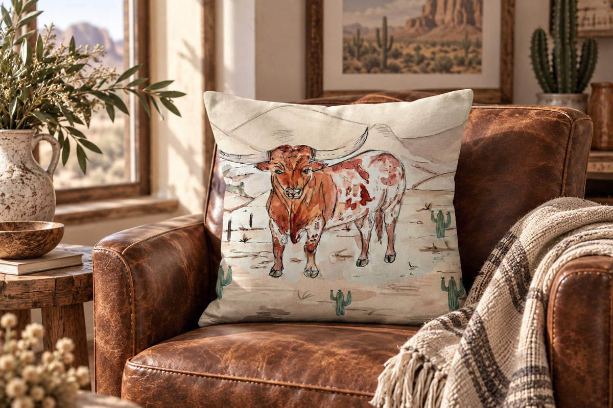 American Longhorn Cushion