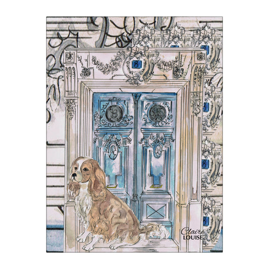 At Home With King Charles Glass Wall Art