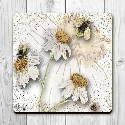 Powder Bloom Daisies Coaster