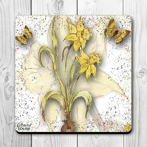 Powder Bloom Daffodil Coaster