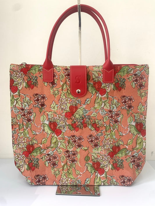 Wild Strawberry Foldable Bag